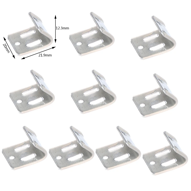 10Pcs/lots 5 Holes Sofa Spring Clip Fasteners Furniture Sofa Spring Hook Hanger Fixed Clamps Household Bed Accessories Hardware