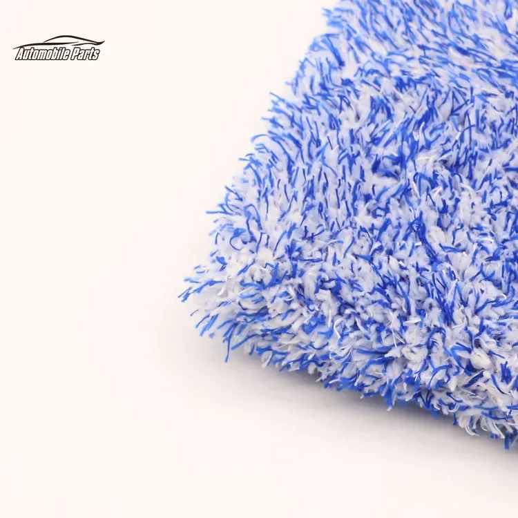 Double-sided Car Thickening Plush Car Cleaning Gloves Microfiber Absorbent Cleaning Coral Fleece Large Washing Gloves
