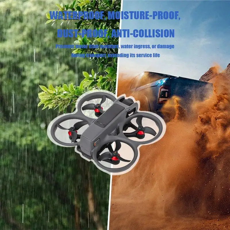 Volodymyr for DJI Avata 2 Aluminium Motor Cover Cap Hood Accessories Cover Against Paddles Dust-Proof Engine Prop Protector