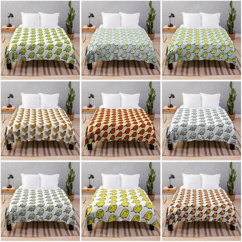 

Cover blankets Sofa throw coraline fleece blanket cooling blanket custom decorative bed blankets Plaid summer Thermal anime bird