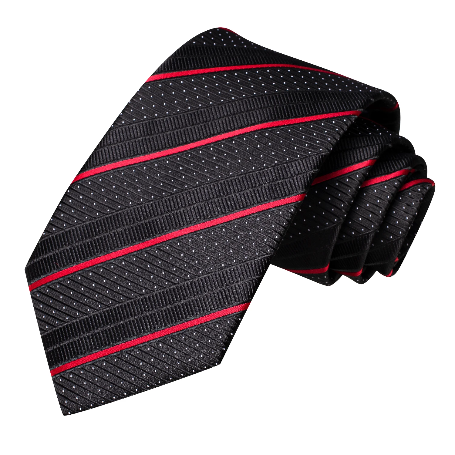 Hi-Tie Striped Black Red Gold Green Silk Wedding Tie For Men Handky Cufflink Gift Men Necktie Fashion Designer Business Party silk tie