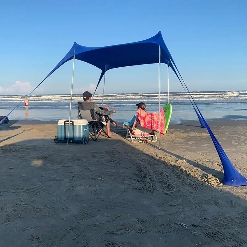 Outdoor Aluminum Canopy Pole Beach Tent Support Frame Top Ball Telescopic Hall For Camping Tarp Support