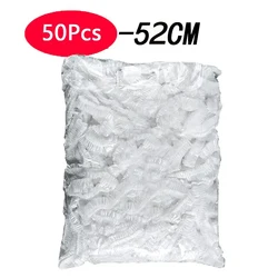 50 - Pack Elastic Disposable Food Covers, Food - Grade Plastic Wrap for Fruits and Vegetables (52cm)