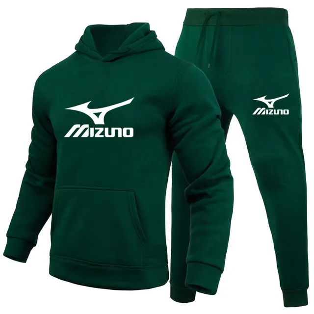 2022 new Mizuno printing high-quality suits solid color multiple colors men's and women's same style sweater + sweatpants 4