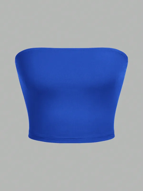 Women' strapless vest sleeveless crop lady' flat mouthed navel wrapped chest...