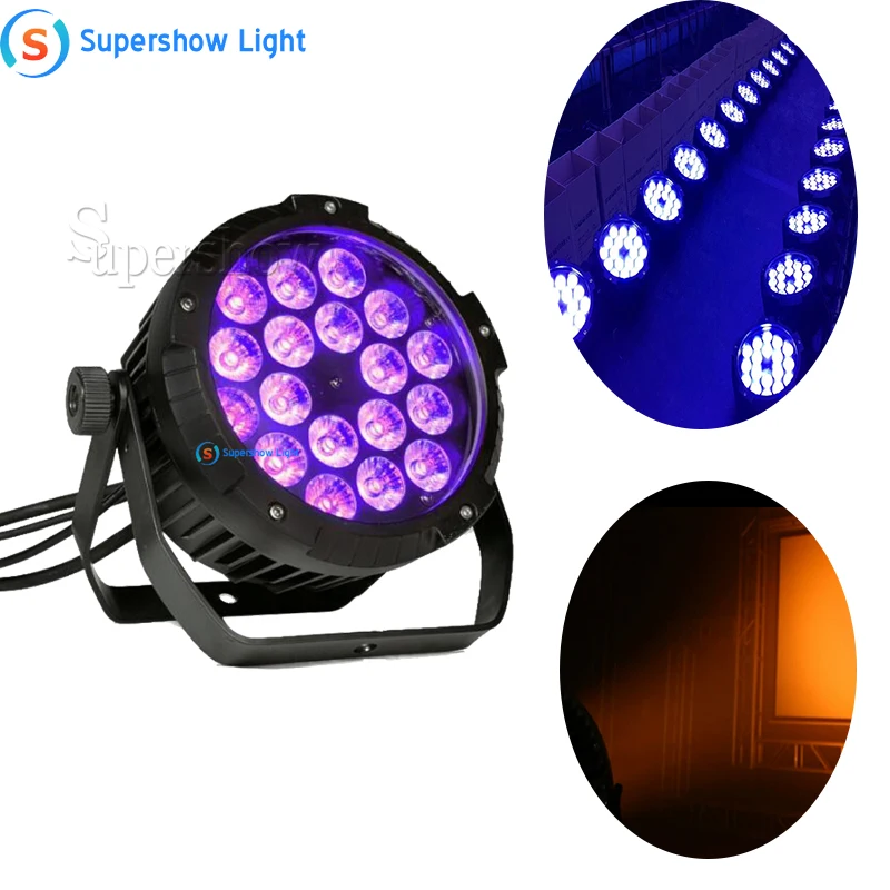 

Ip65 18x12W 4in1 Waterpoof Led Par Light 18x18W 6in1 RGBWA UV Outdoor Stage DMX Control DJ Par Can Pool Wash Wall SHEHD Party