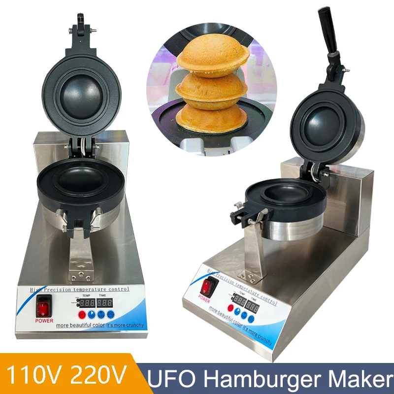 Description Picture 2 of item1200W Digital Panel Electric Ice Cream Waffles UFO Burger Maker Hamburger Gelato Panini Press Machine Sandwich Press Maker