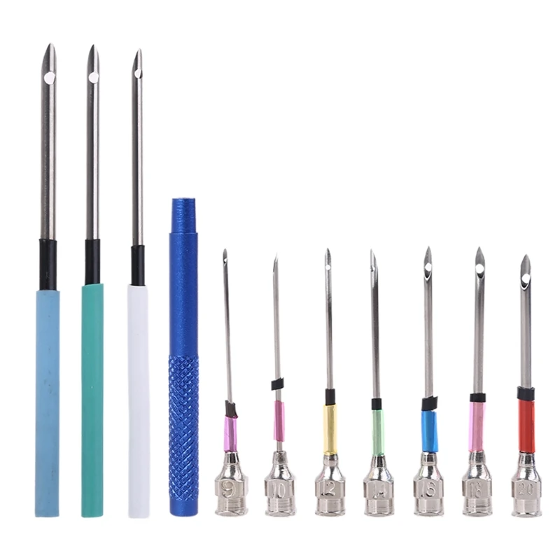 Y1UB 10Pcs Crochet Knitting Needles Art Handmaking DIY Sewing Tool Embroidery Poking for Cross Stitch Tools Crochet Nee