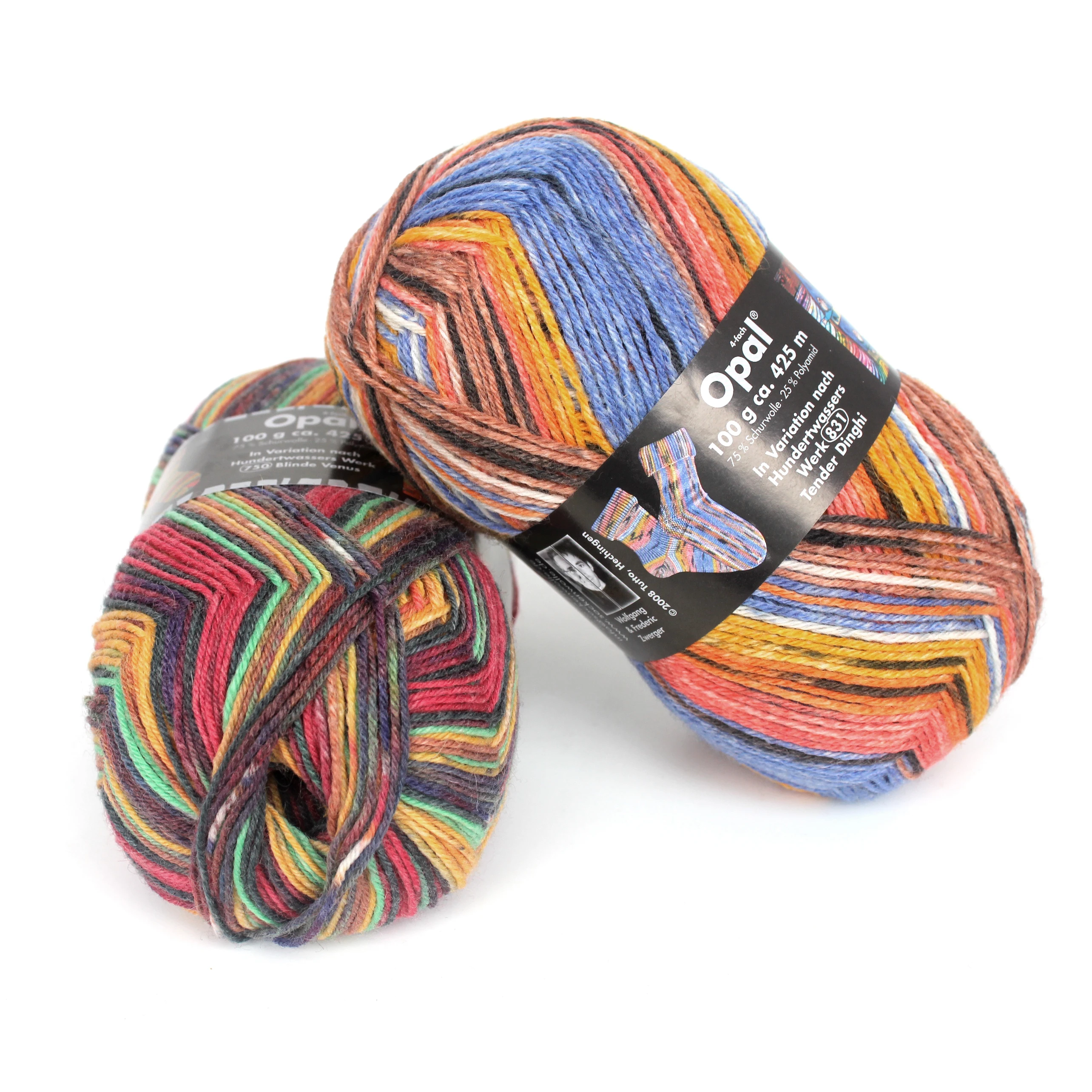 1*100g ball Opal According To Hundertwasser wool yarn Sock Yarn 75% wool 25% polyamide/ Nylon socks knitting yarn knitting yarn,knitting wool yarn,wool yarn