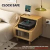 24/7 Display Clock Safe with 2-in-1 Watch & Phone Wireless Charging,Pistol Safe with Backlit Keypad, Handgun Safe with LED Light 6