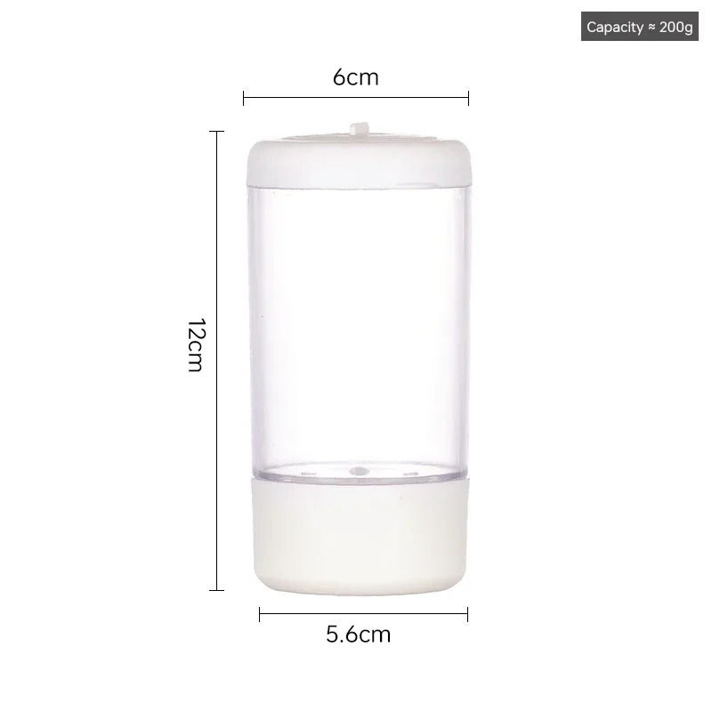 Seasoning Jar Salt Shaker Salt Pepper Shakers 2g Metering Salt Shaker Push Type Salt Dispenser Tank Sugar Bottle Shaker Canister Quantitative Spice Seasoning Box
