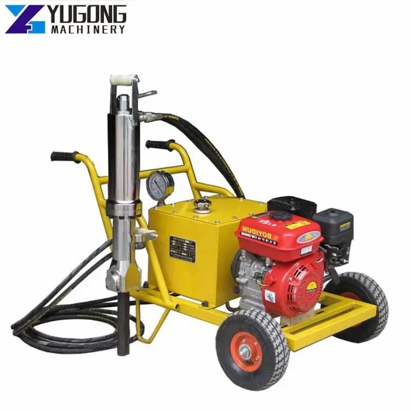 

800t Portable Rock Splitter Hydraulic Stone Splitting Machine Diesel Driven Quarry Stone Cutting Machine Hydraulic Rock Splitter