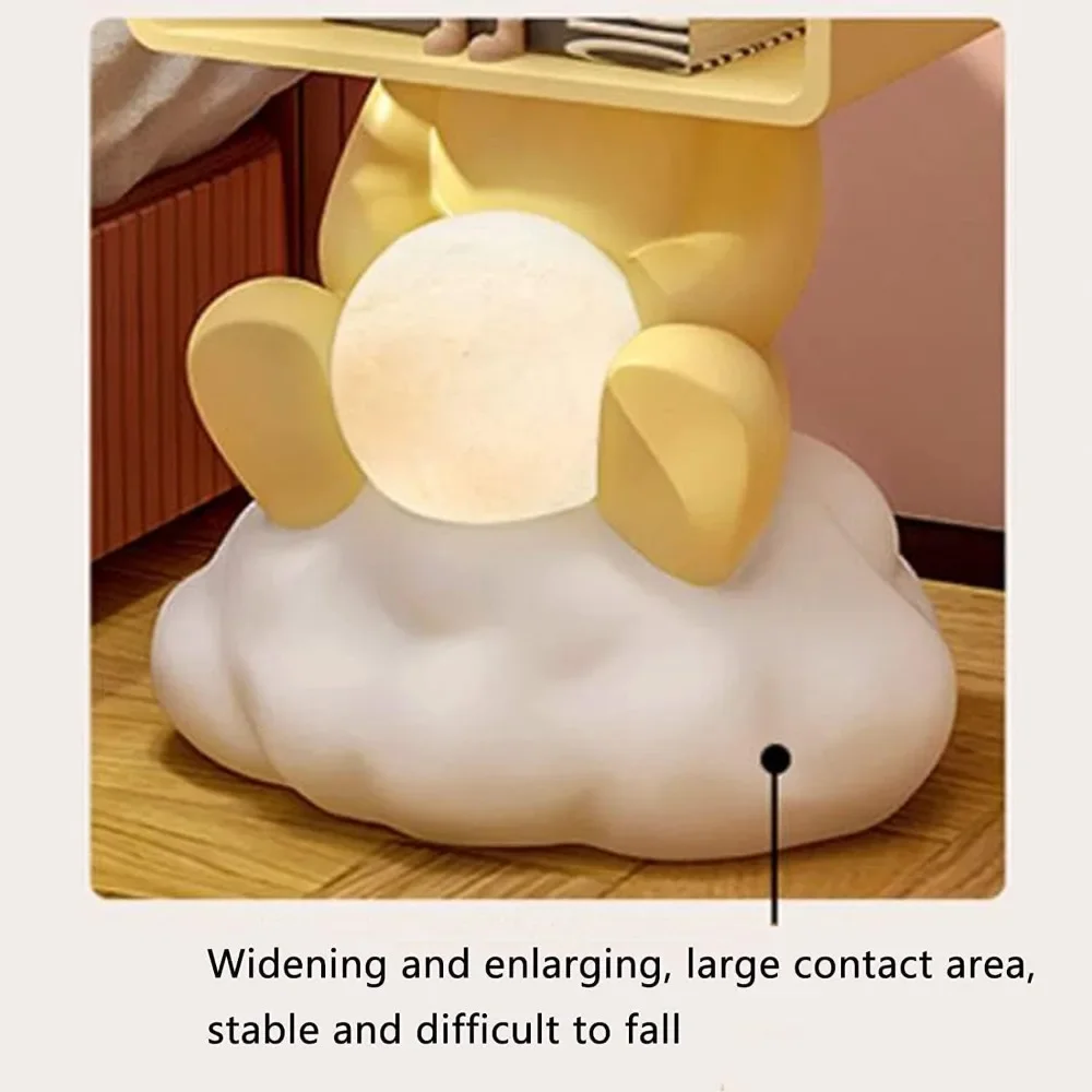 Children's bedside table, children's room creative cartoon cute little rabbit minimalist bedroom side table, bedside table