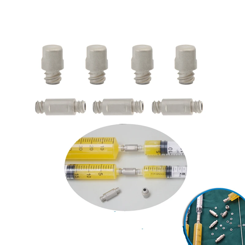 

Syringe Plug Nano Fat Converter Stainless Steel Plug Fat Transplantation Liposuction Plug Straight Through Device 2