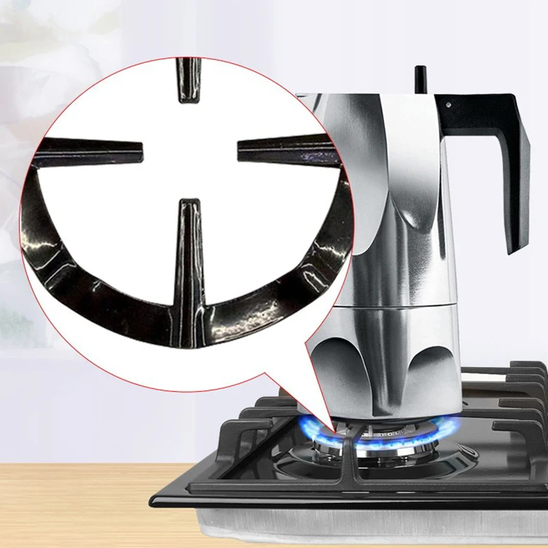 Stainless Steel Gas Cooker Rack Coffee Pot Rack espresso coffee maker coffee maker coffee pot espresso maker coffee kettle pour over coffee maker french press coffee press coffee press coffee server coffee maker accessory 1Pc