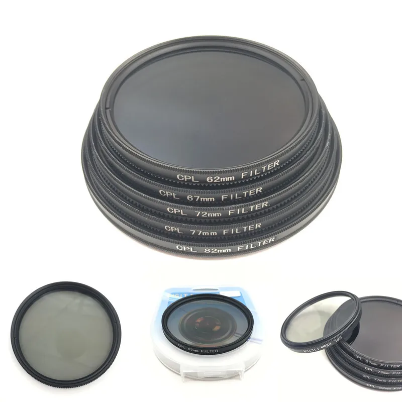 Cpl Circular Polarizer Camera Filter For Nikon Dslr Camera Lens 52mm/55