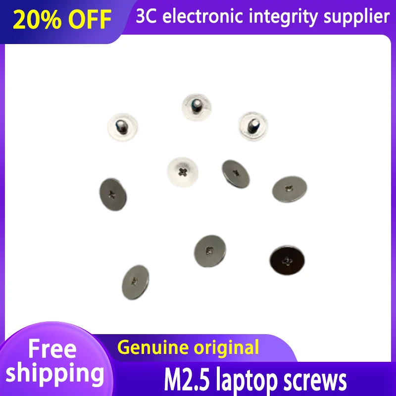 10PCS M2.5 Big Flat Head Laptop Screws Accessories TamperResistant