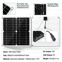 Kit solaire Grennova 1400W avec onduleur intelligent (puissance continue 700W), panneau solaire 30W, contrôleur 60A, 12/24V 110V/220V pour camping-car 4