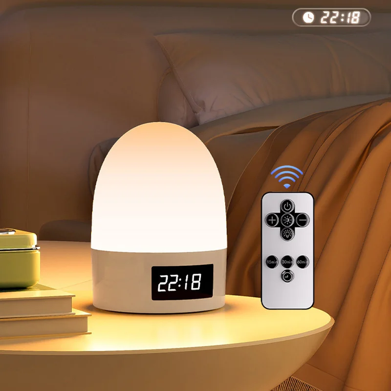 터치 무드등 충전식 3색 무선 아기방 침실등 USB LED 수면등 무드등 부드러운 조명 어린이 선물