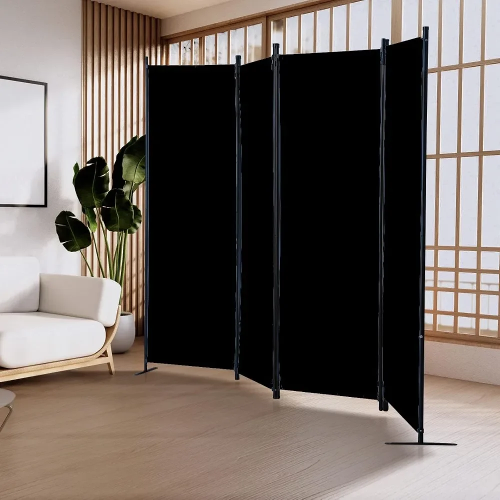 Panel Privacy Screen Portable Screen Steel Frame with Hook&Loop for Home Office Classroom Studio