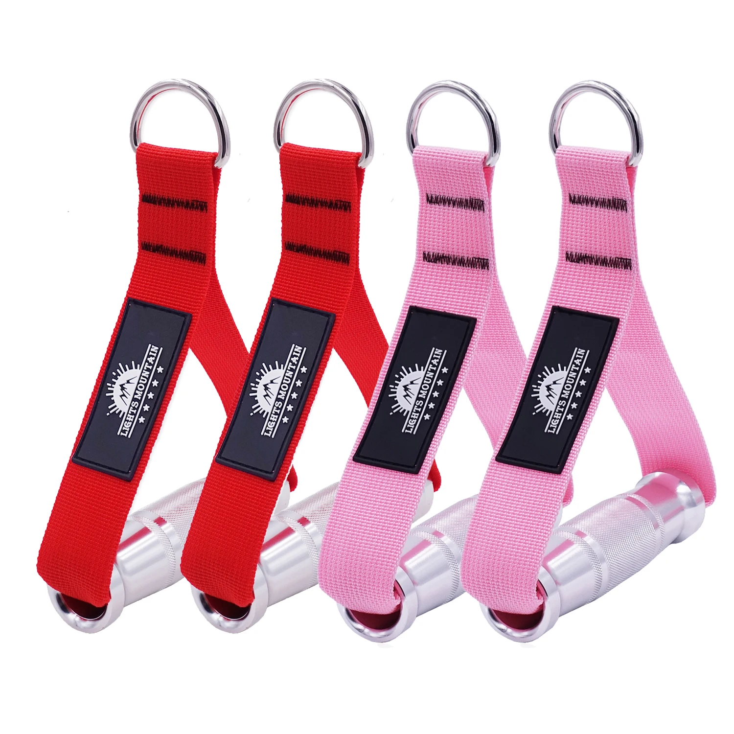 

Metal Gym Handles D-rings for Women Cable Machine Resistance Bands Workout Heavy Duty Grip Fitness Accessories