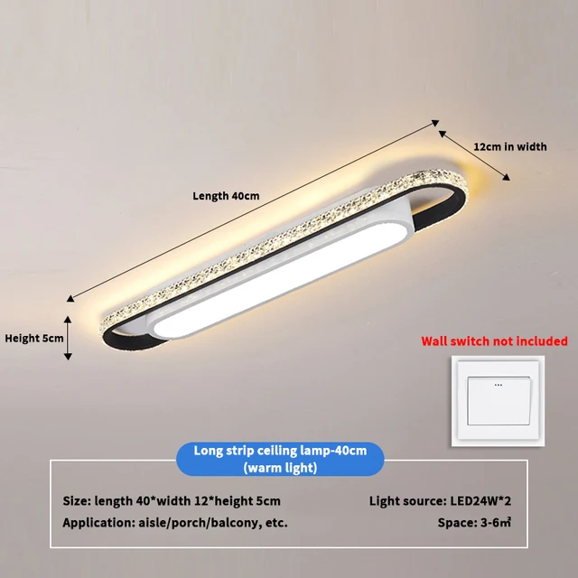 Led Ceil Light Rectangular For Kitchen Home Deco Chandelier Dining Bedrooms Sensor Lamp Modern Ceiling Lights For Living Room Neutral light