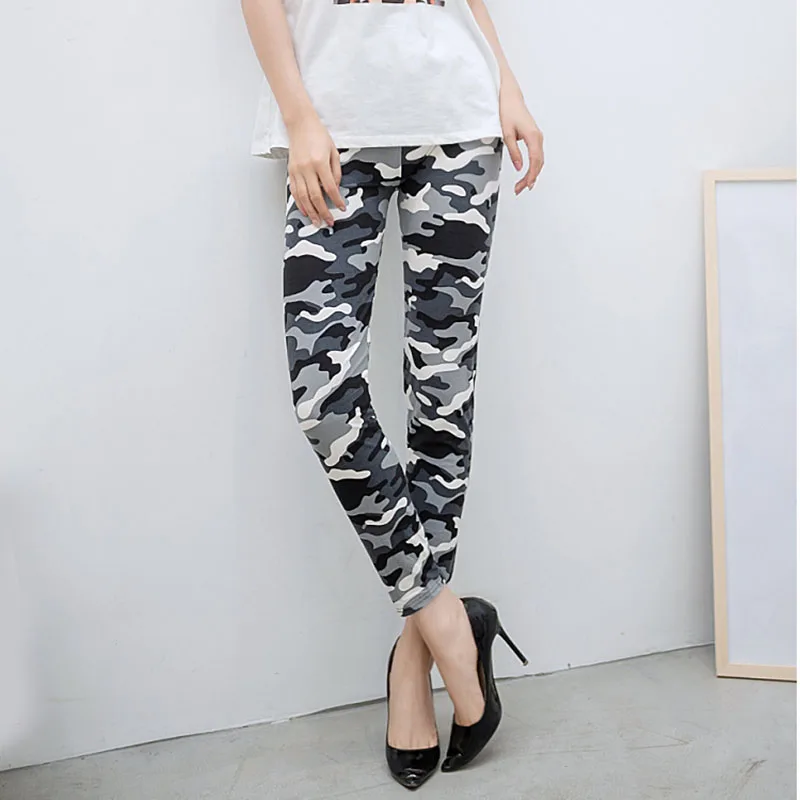 Summer Women Yoga Pants Elastic Sport Camouflage Leggings 3D Print Thin Fleece Slim Quick Dry Trouser Skinny Gym