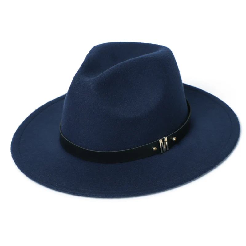 New Fashion Men Fedora Hat Women Jazz Hat Elegant Autumn Winter Imitation Wool British Top Hat Outdoor Casual Felt Hat