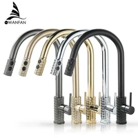 ลวดลายก๊อกน้ําห้องครัวเดี่ยวเดี่ยวดึงออก KITCHEN TAP 360 องศาหมุนร้อนและเย็น TAP 866123 1