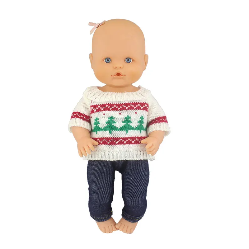 Sweater+Pants New Doll Clothes Suit For 32cm Nenuco Baby Doll 12 13 inch Bebe Doll Accessories 6