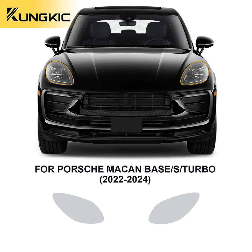 Pellicola Per Fari Protezione Vernice Pretagliata Reggiseno Trasparente Per Auto Ppf Trasparente Tpu Per Porsche Macan Base S Turbo 2022 2023 2024