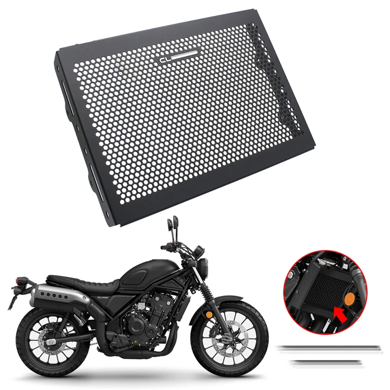 Алюминиевый защитный чехол для решетки радиатора мотоцикла Honda REBEL CMX500 CMX300 CM250 CL250 CL300 CL500