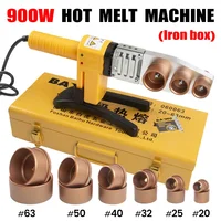 800/900W Plastic Pipe Welding Machine Water Pipe Welding Machine 220V Electric Heating Hot Melt Tools Poly Pipe Fusion Machine 1