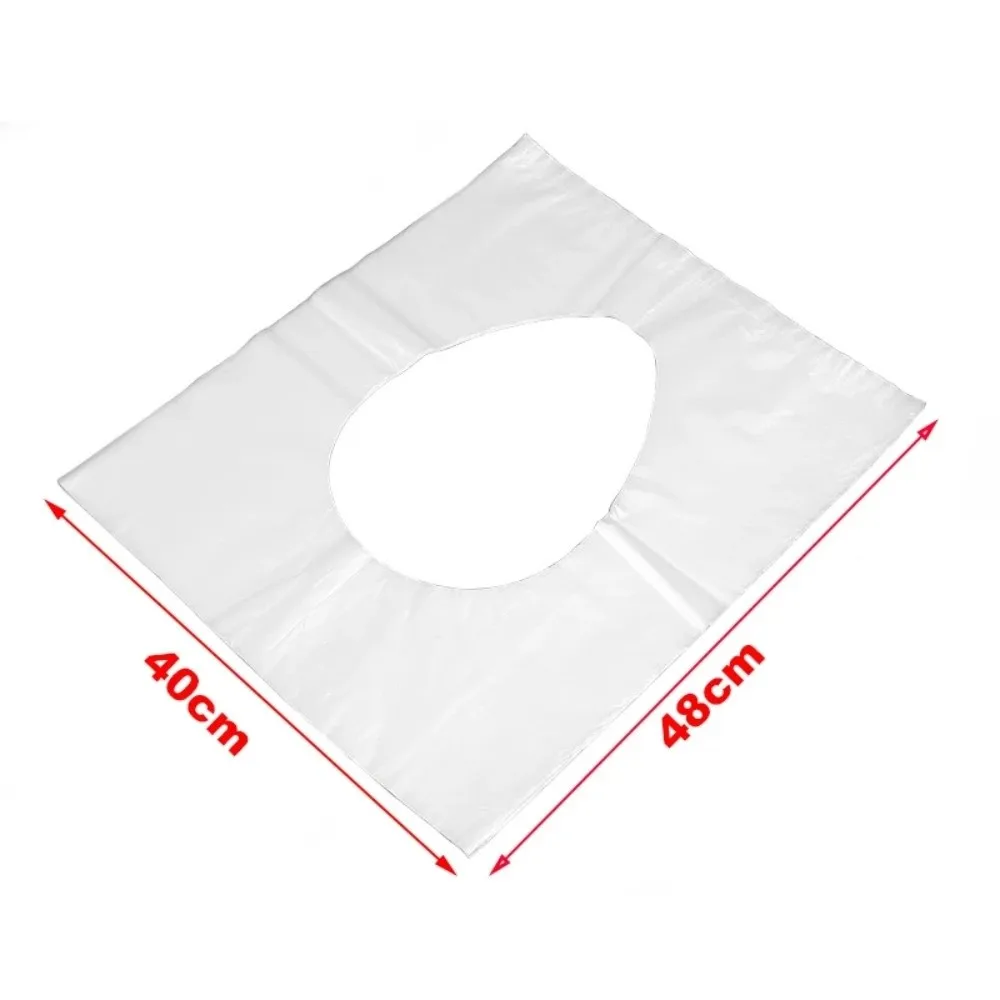 10Pcs 새로운 방수 일회용 변기 커버 분해 가능한 휴대용 욕실 종이 패드 미끄럼 방지 화장실 커버 여행
