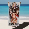 B-Black Fashion Pinks Korea Girl Cartoon Beach Towel Cute Kawaii Room Decor Bath Girls Children Hand Towels For Bathroom Shower 5