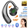 New 180°Wireless Headphone Bluetooth 5.4 Handsfree Noise Canceling Rotatable Sport Digital Display Earphones Single Ear Earhook 1