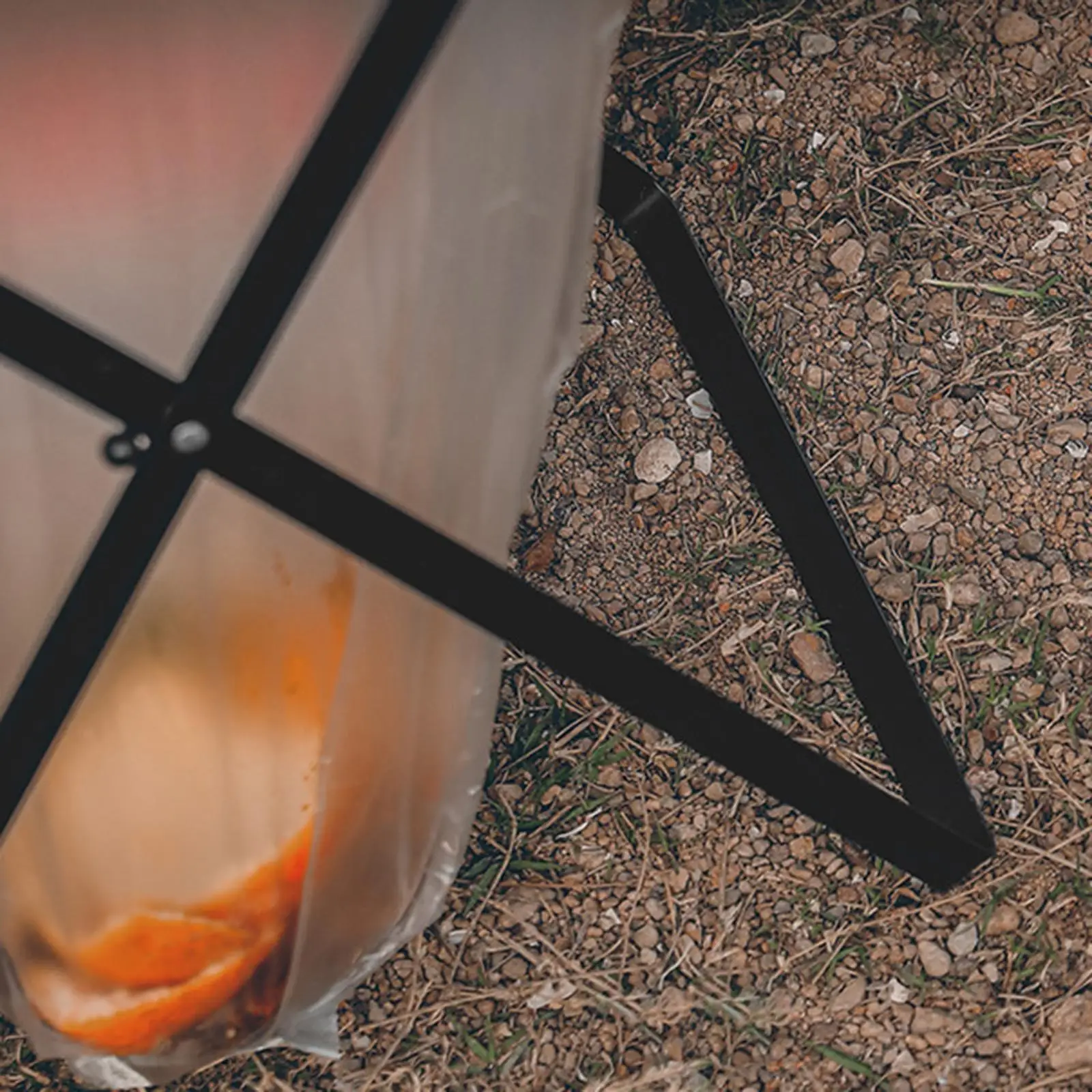 Collapsible Trash Can Stand Support Garbage Bag Holder for Picnic