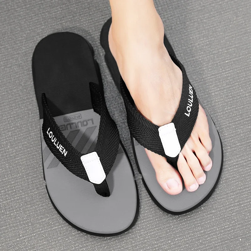High quality brand men flip flops summer beach flip flops men fashion breathable casual men Beach slippers summer outdoor