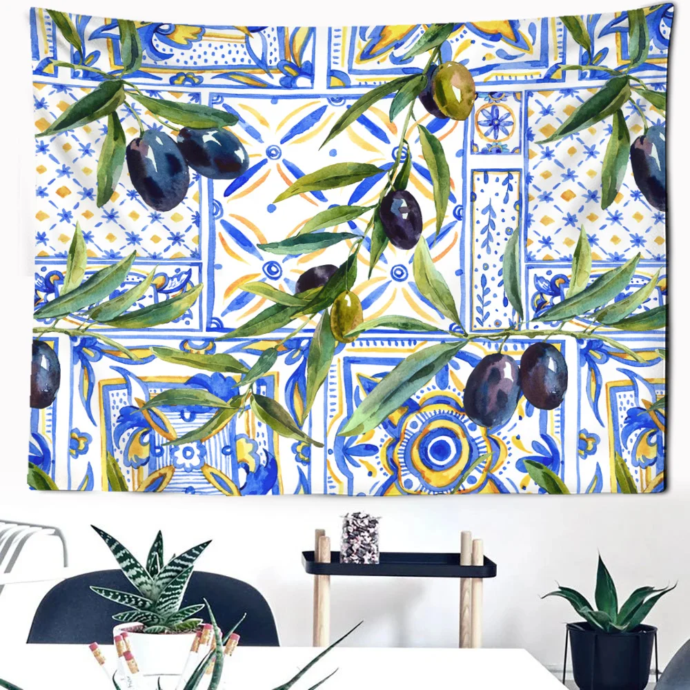 

Виноградные фрукты, искусственная мандала, стильные листья, искусственные ветки для гостиной, домашние текстильные товары, Декор