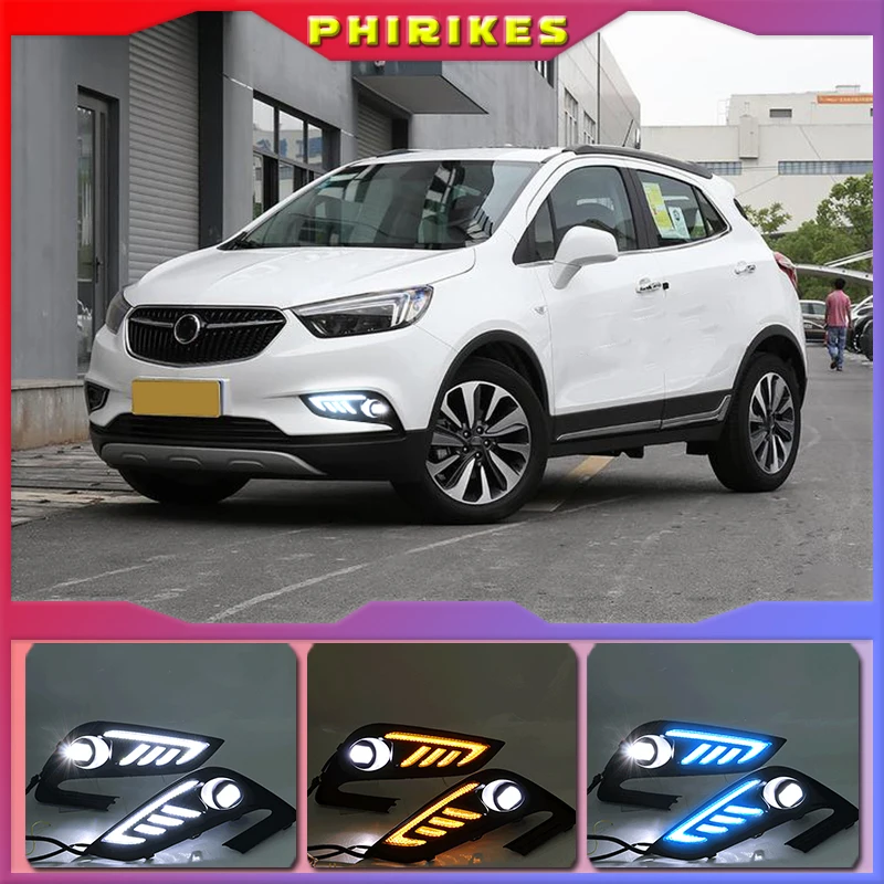

2PCS For Buick Encore 2016 2017 2018 Front LED Daytime Running Light Driving DRL Fog Light fog lamp
