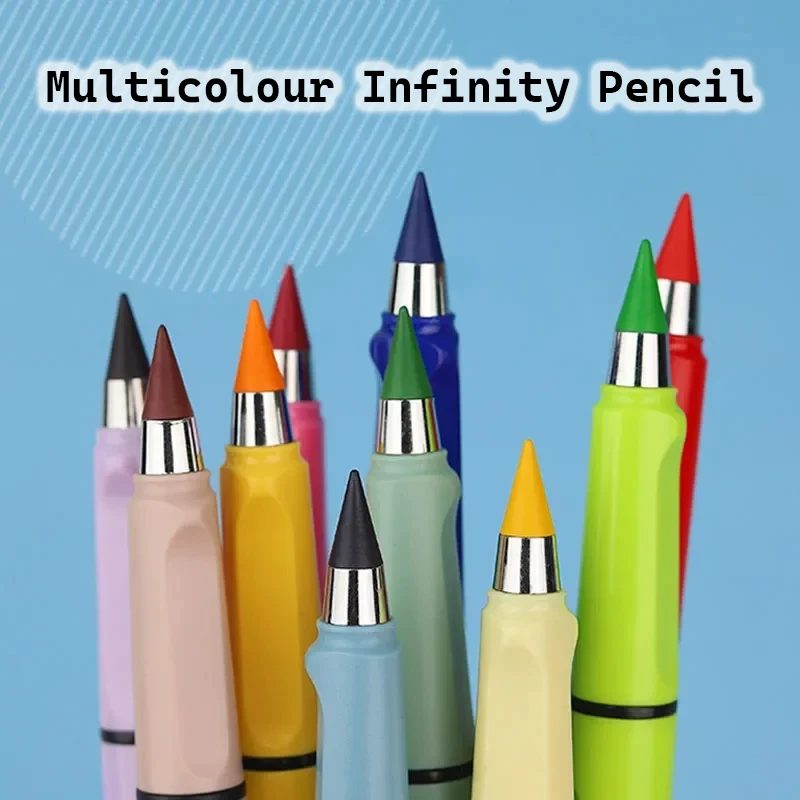 Multicolour Infinity Pencil No Ink Eternal Pencils For Kids Art Sketch ...