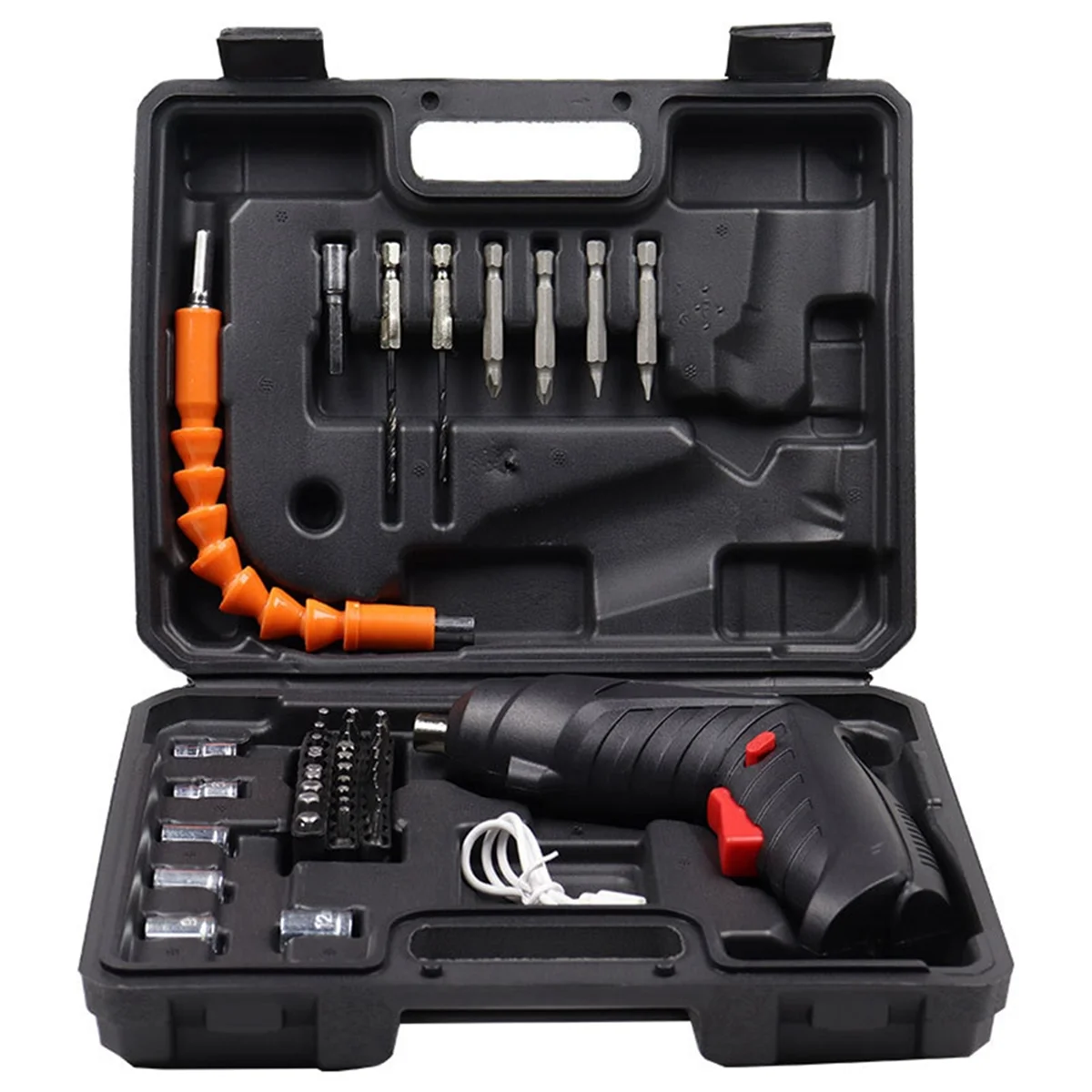 

Electric Screwdriver 47Pcs Cordless Screwdriver 3.5N.M Power Screwdriver, 3.6V Cordless Drill Screwdriver Rechargeable