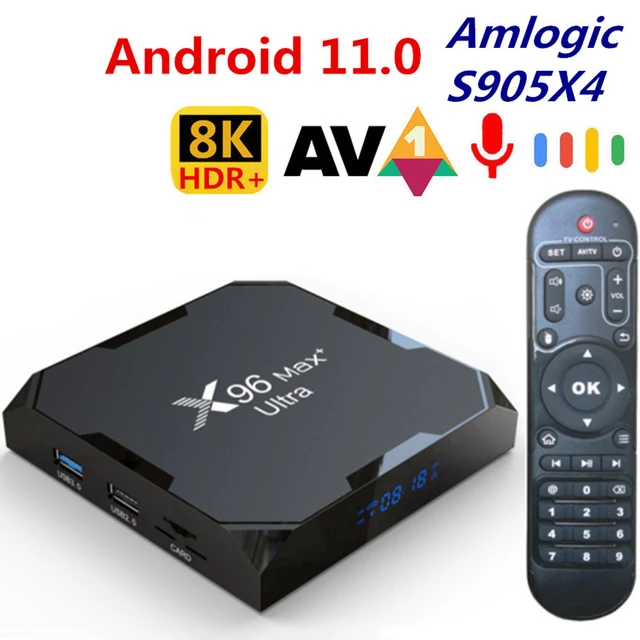 X96 Max+ ULTRA 64GB/4GB DDR3 Bluetooth HDR Dual WiFi Android 11.0 TV Box