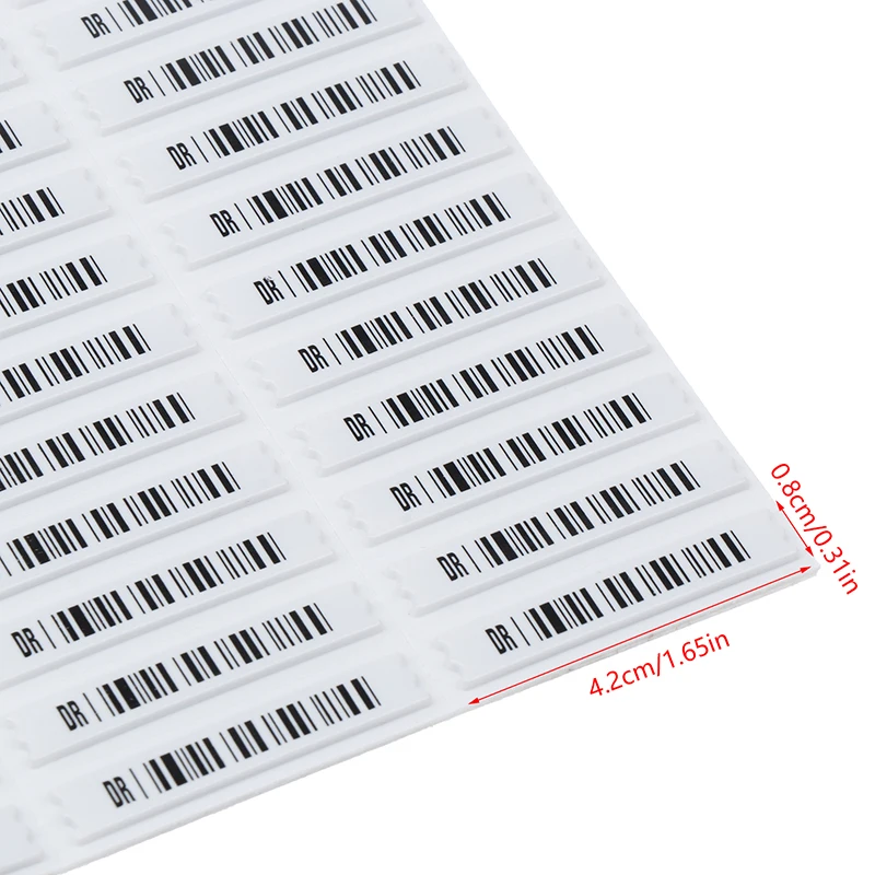 Security Tag Accessory 108Pcs Acoustomagnetic Anti-theft Label Clothes Labels Stickiness Security Tags Sticker Heat Sensitive Plastic