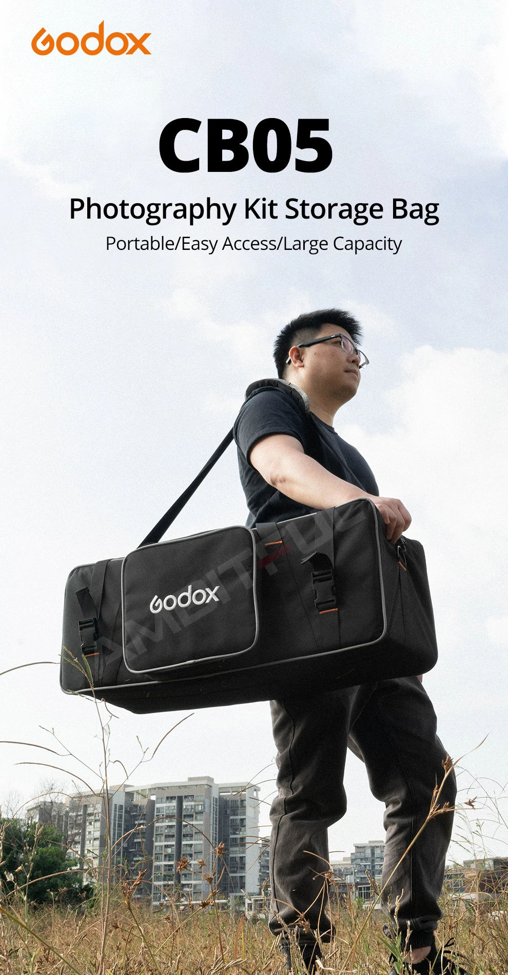CB-05 Photography Photo Studio Flash Strobe Lighting Stand Set Carry Case bag