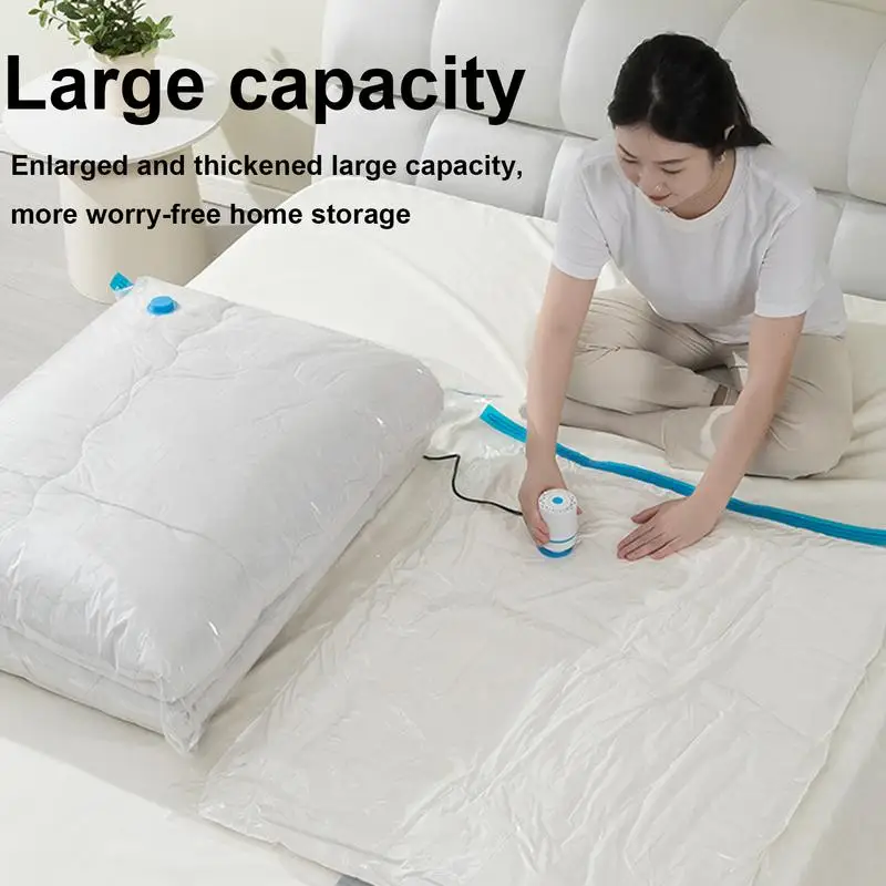 Bags For Vacuum Storage Comforter Storage Bags Compression Sealed Bags With Hand Pump Storage Bags For Clothes Comforters 2