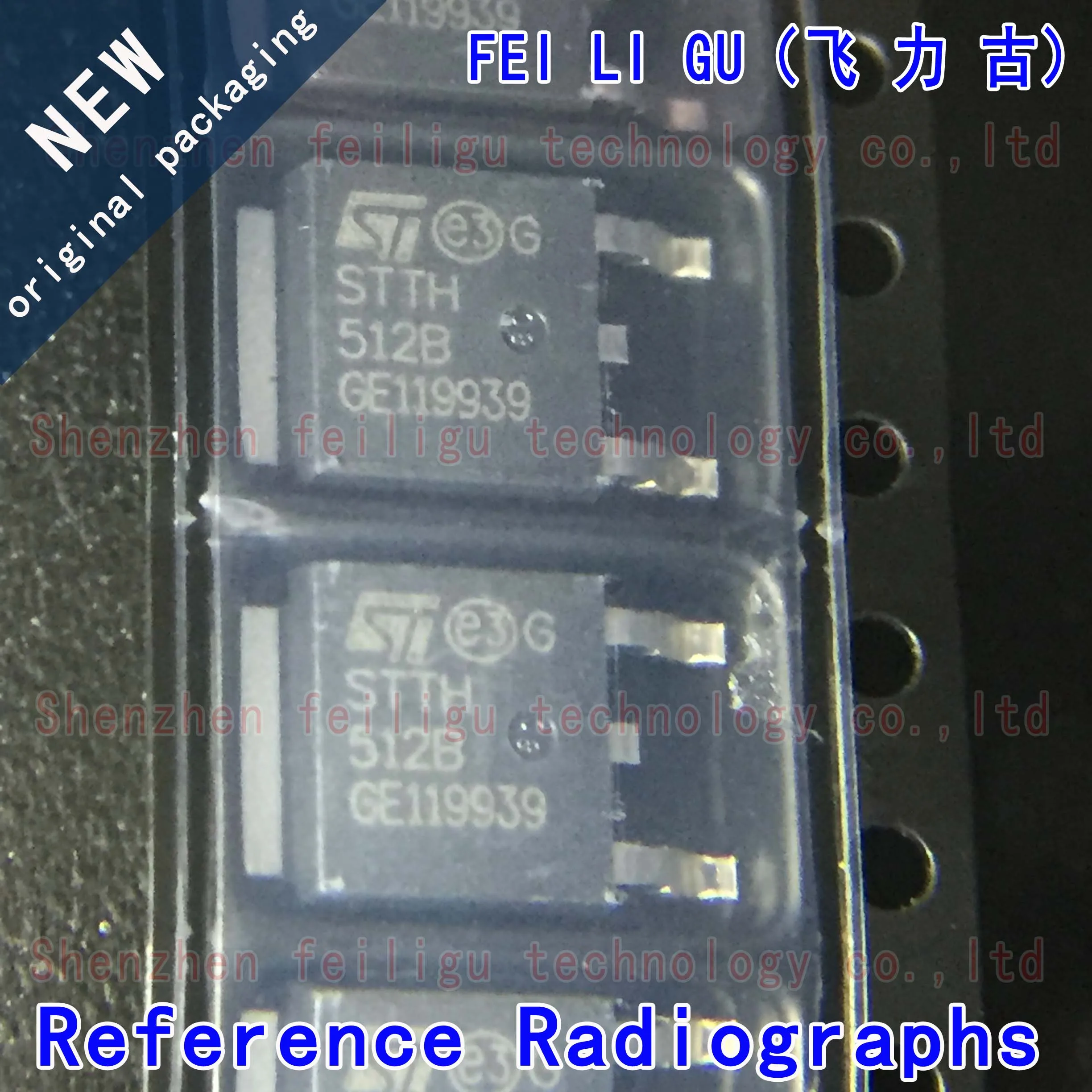 1~30PCS 100% New original STTH512B-TR STTH512B 512B Package:TO-252 1.2kV 5A Fast Recovery/High Efficiency Diode Chip 100% new and original 5pcs mur8060dct to 3p 80a 600v fast recovery diode good quality