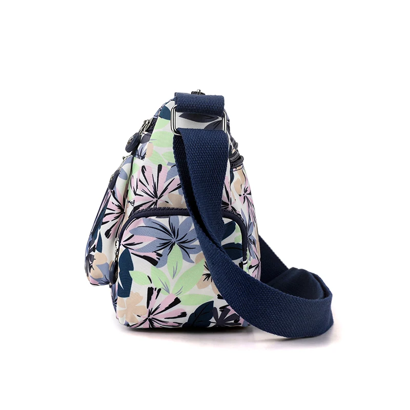 Casual Shoulder Crossbody bags for women Nylon Printed Flower Ladies Messenger bags Elegant Girl Handbag Female Mother's Bag
