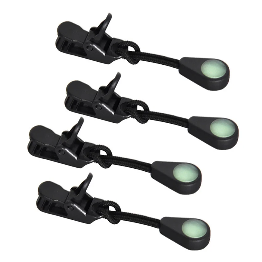 Luminous Outdoor Camping Hiking Zipper Pull Kit Marker Glow Dark Night Coats Jackets Rucksacks Tent Zippers For zipper clip