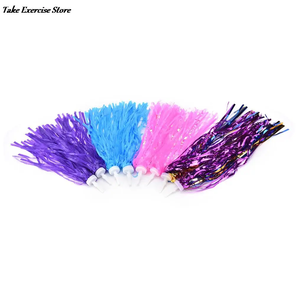 1 Pair Bicycle Handlebar Tassels Kids Scooter Tricycle Handlebar Tassels Bike Cycling Handle Grips Decoration PE Streamers